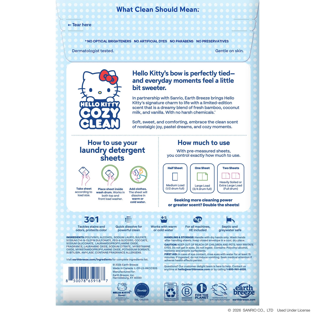 Hello Kitty™ Laundry Detergent Sheets